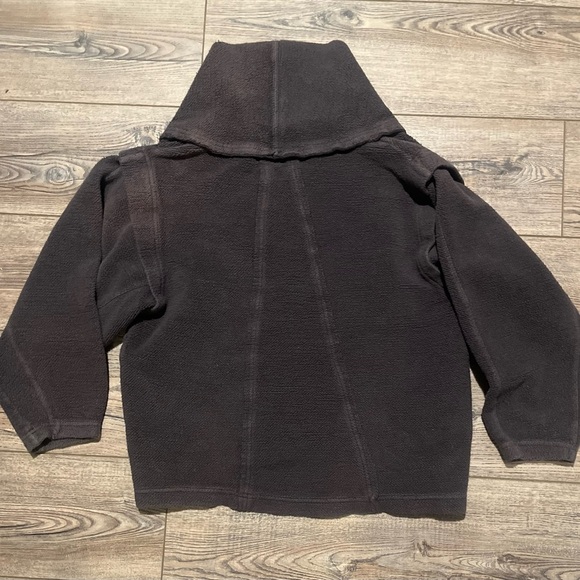 Free people gray distressed cardi jacket three buttons - Picture 2 of 4